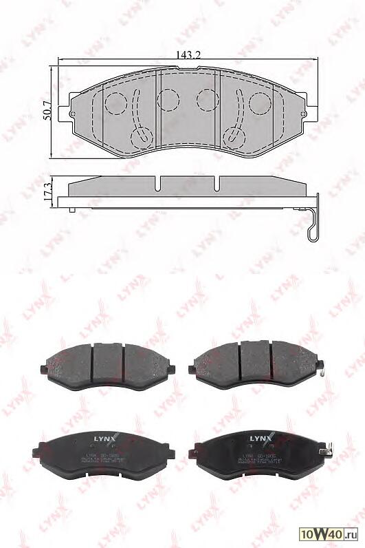 колодки тормозные передние chevrolet lacetti 1.4-2.0d 05> / nubira 1.6-2.0d 05> daewoo lacetti 1.4-