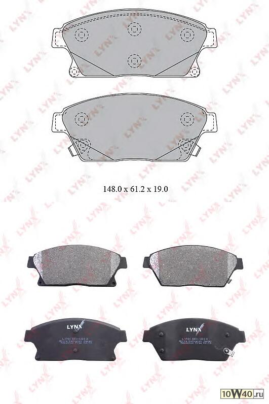 Колодки тормозные передние подходит для CHEVROLET Cruze 1.6-2.0D 09 / Orlando 1.4-2.0D 11 / Volt EV 150 11, DAIHATSU Charade 1.33 11, OPEL Ampera EV 150 11 / Astra J 1.4-1.7D 09 / Mo BD-1813