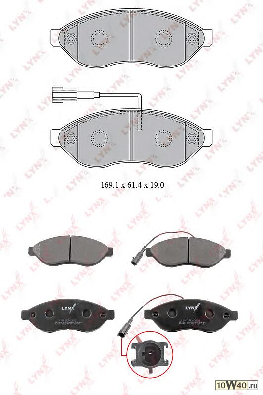 колодки тормозные передние citroen jumper fiat ducato peugeot boxer 2.2d-3.0d 07>