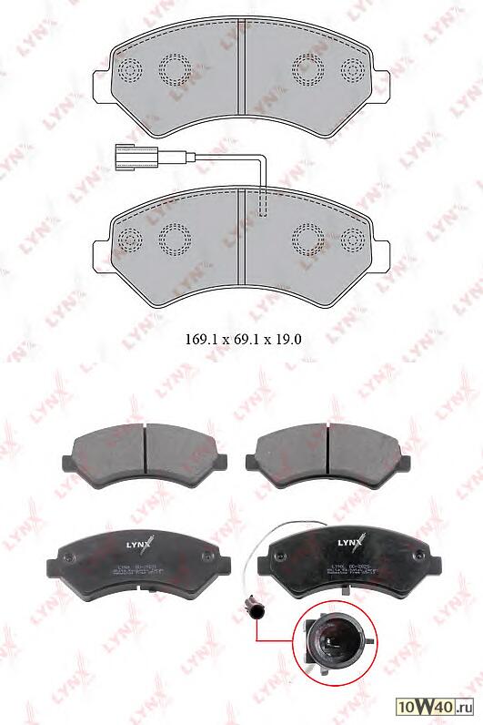 Колодки тормозные передние подходит для CITROEN Jumper, FIAT Ducato, PEUGEOT Boxer 2.2D-3.0D 07 BD-2829