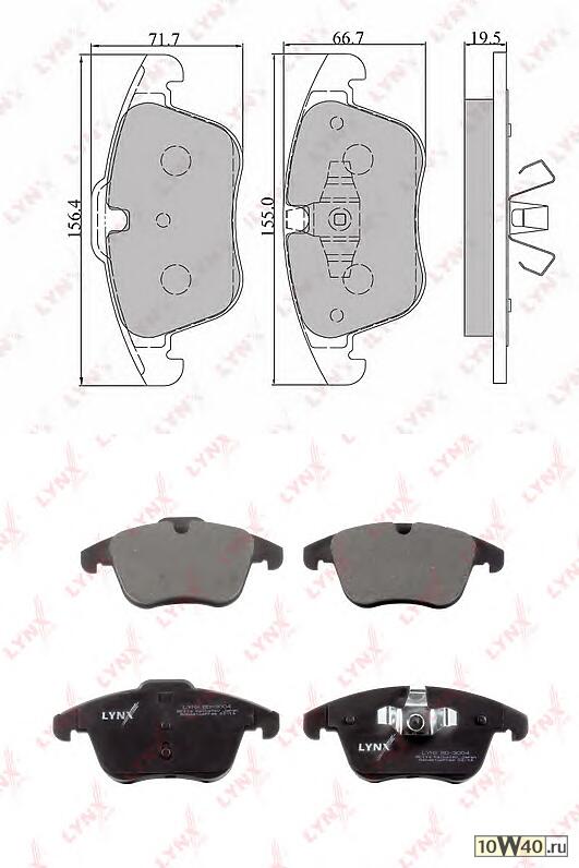 Колодки тормозные передние подходит для FORD Mondeo IV 07/S-Max 06/Galaxy 06, LANDROVER Freelander II 06, VOLVO S80/V70 06 BD-3004