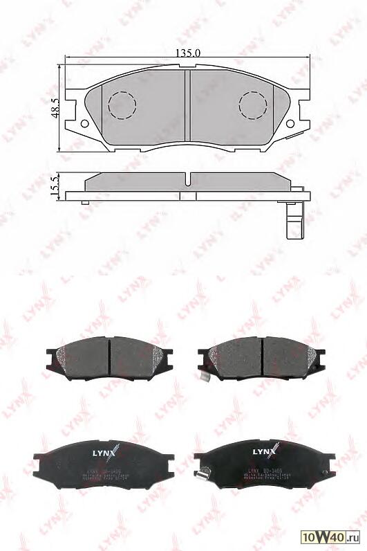 колодки тормозные передние nissan almera classic 06> / micra(k11) 1.5d >03