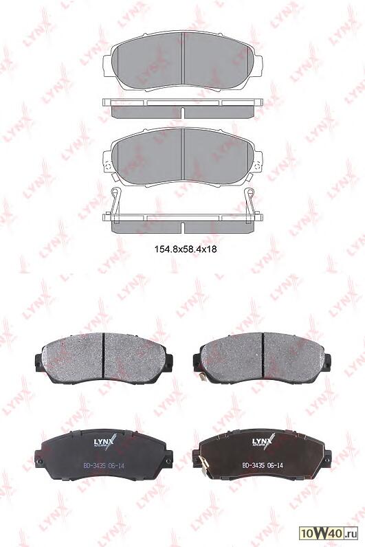 Колодки тормозные передние подходит для HONDA CR-V III 2.0 07 BD-3435