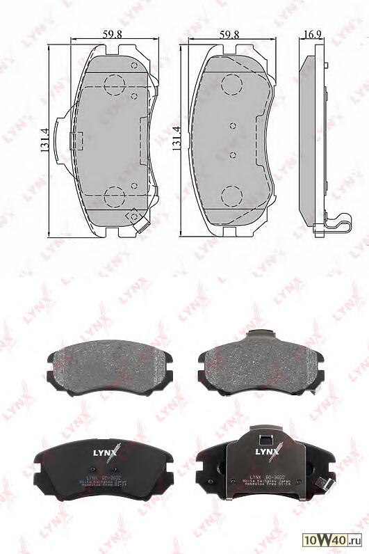 Колодки тормозные передние подходит для  Elantra 06/Sonata 01/Tucson 04,  Magentis 05/Sportage 04 BD-3602