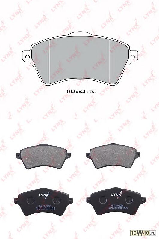 колодки тормозные передние land rover freelander 1.8-2.5 00-06 / range rover III 3.0d 02-04