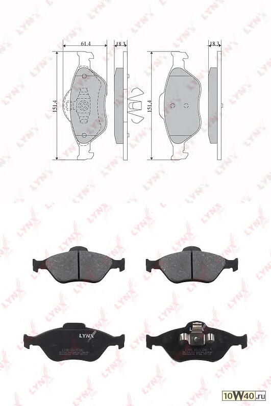 Колодки тормозные передние подходит для FORD Fusion 02/Fiesta (Вент.) 00-01/01/Ka 1.6 03-08/Puma 00-02, MAZDA 2 03-07 BD-5108