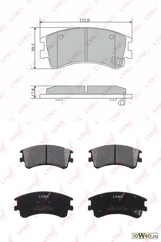 колодки дисковые передние\ mazda 6 gg / gy 2.0i / 2.2i / 2.0di 02>