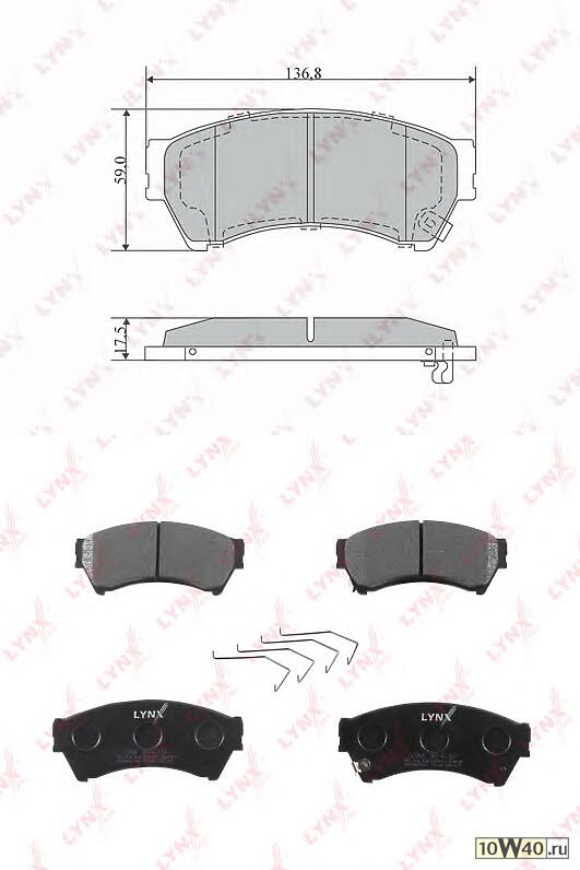 Колодки тормозные передние подходит для MAZDA 6 1.8-2.5 07 BD-5118