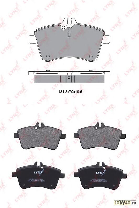 колодки тормозные передние mercedes-benz a200d(w169) 04-12 / b170-200d(w245) 05-11