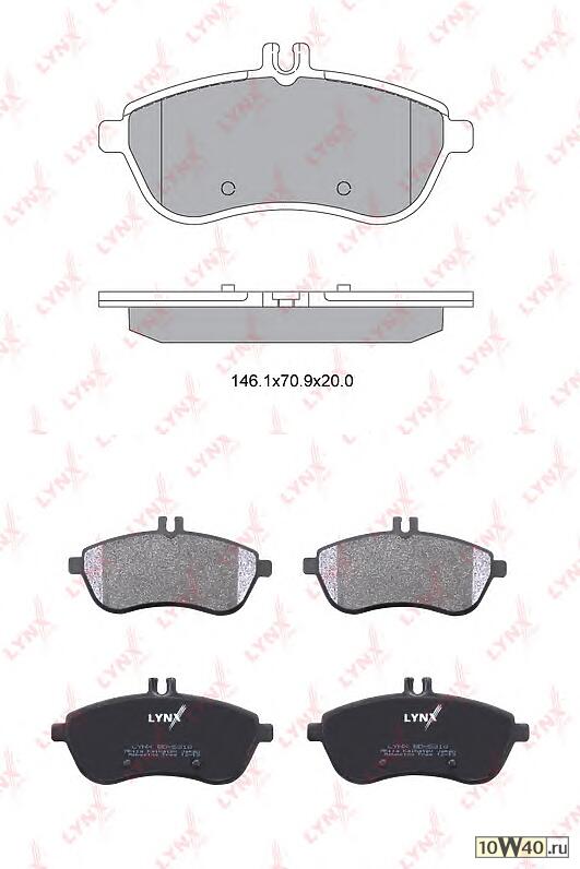 колодки тормозные передние mercedes-benz c180-350(w204) 07> / e200k-250d(w211 / w212) 06> / slk200-250