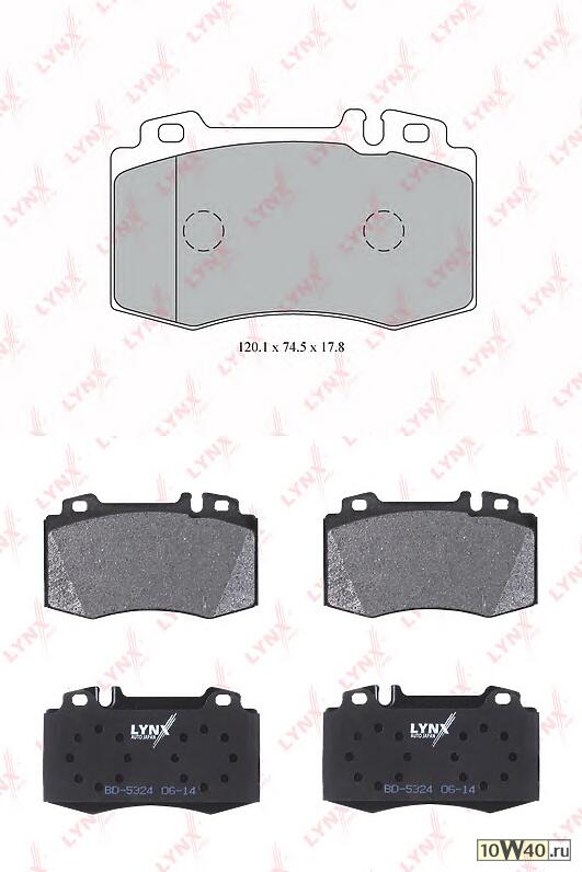 колодки тормозные передние mercedes-benz c180k-55(w203) 00-07 / e200d-500(w211) 02-08 / cls280-500(c