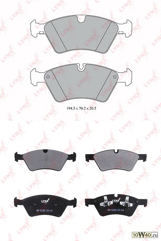 колодки тормозные передние mersedes-benz e320d-500(w211) 03-08 / ml280d-500(w164) 05> / gl320d-350d(