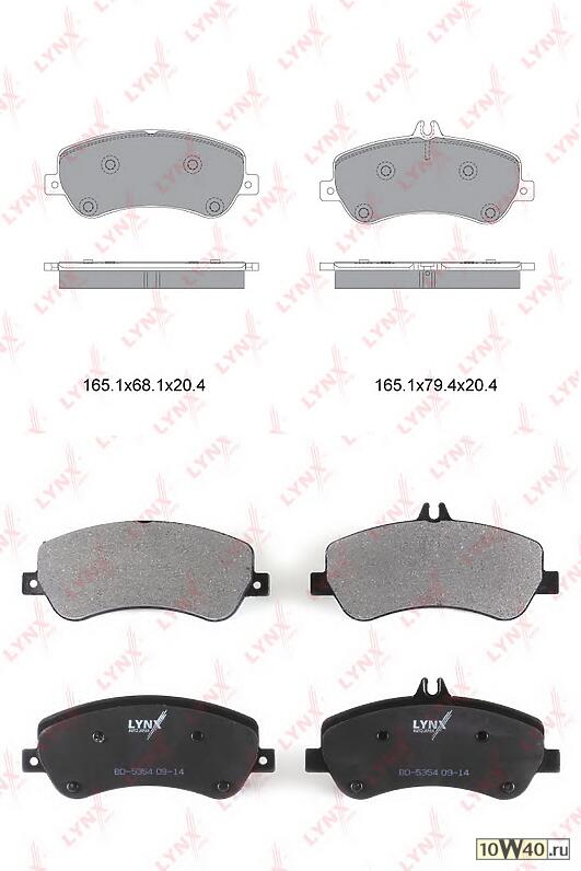 колодки тормозные передние mercedes-benz glk200d-350d(x204) 08>
