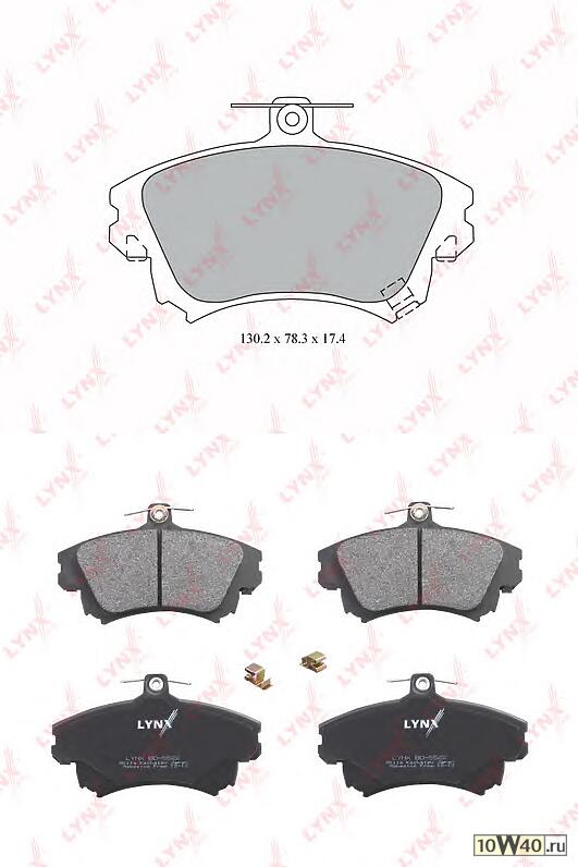 колодки тормозные передние mitsubishi carisma 1.6-1.9d 00-06 / colt vi 1.5 05> smart forfour 1.5 05