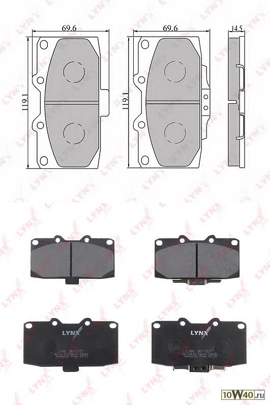 колодки тормозные передние subaru impreza 2.0-2.0 00>