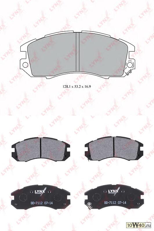 колодки тормозные передние subaru impreza 1.6-2.0 92-00 / legacy i-II 1.8-2.2 >98