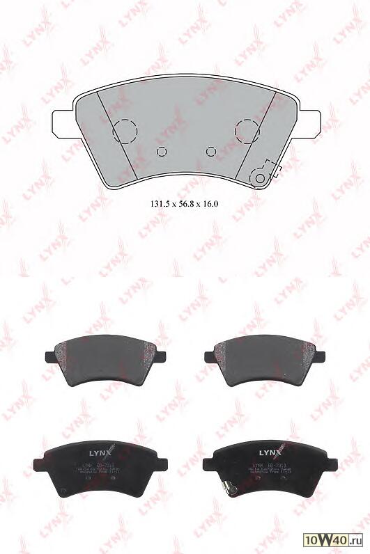 колодки тормозные дисковые передние с антиск. пл.\ fiat sedici 1.6-2.0 06-14