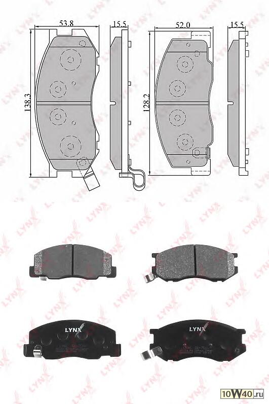 Колодки тормозные передние подходит для TOYOTA Previa 00/Town Ace Noah 98-01/ Town Ace 96-04/Lite Ace/Estima 2.2-2.4 96-99 BD-7515