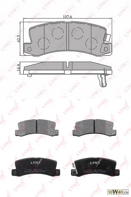 Колодки тормозные задние подходит для TOYOTA Camry(V20) 01/2.4 01/Carina(T150/170) 1.6-2.0D 92/Carina E(T190) 1.6-2.0D 92-96/Celica 94 BD-7521