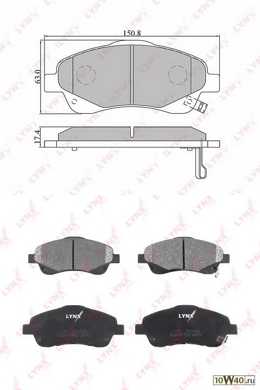 Колодки тормозные передние подходит для TOYOTA Avensis(T25) 16-2.5 03-08/Corolla Verso 1.6-2.2D 04 BD-7548