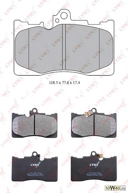 колодки тормозные передние lexus gs300-460 05-11 / gs250 12>