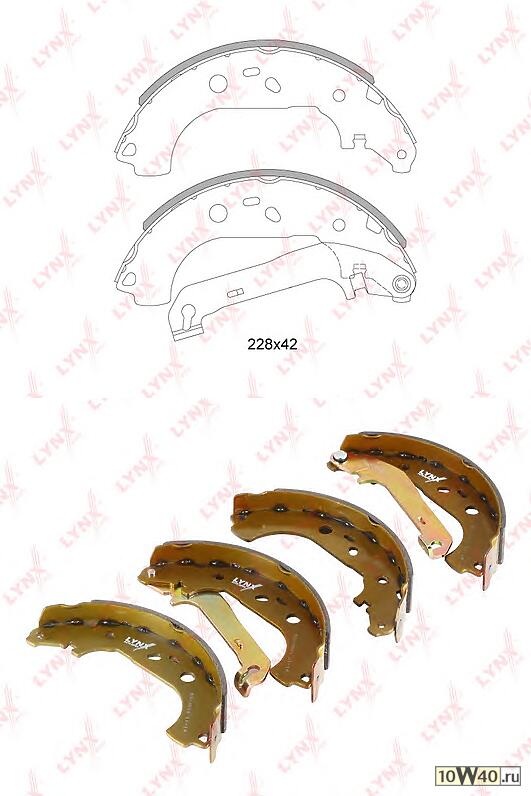 колодки тормозные задние ford focus II 1.4-2.0d 04-11