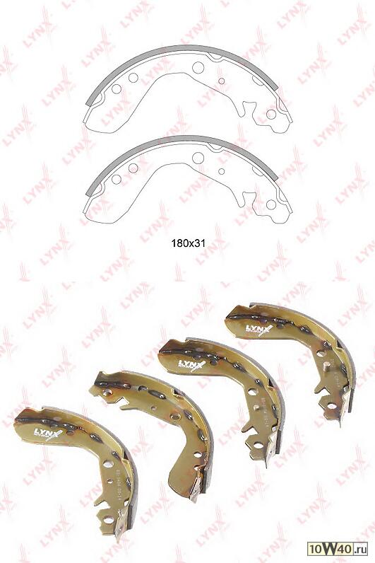 колодки тормозные задние honda jazz 1.2-1.4 02-08