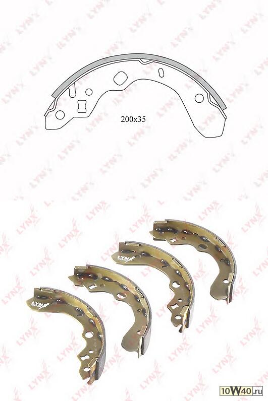 колодки тормозные барабанные\ mazda 323 1.4-2.0d 98-04