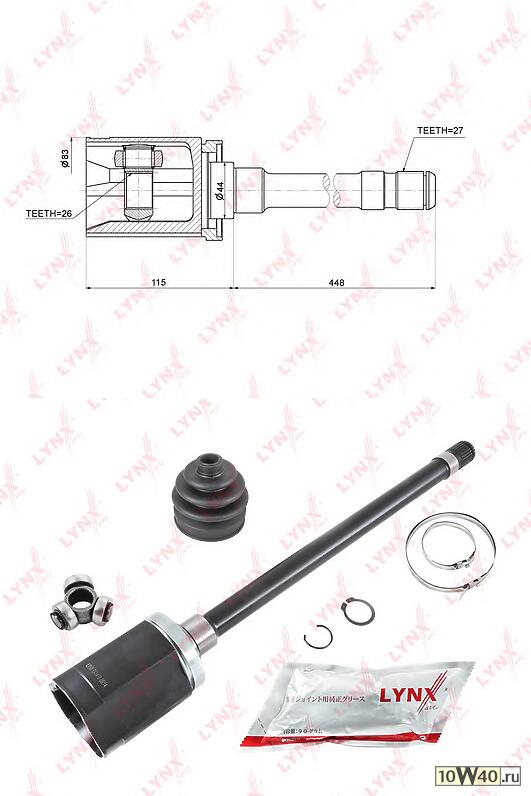 шрус внутренний r bmw x5(e70) 3.0-4.8 07> / x6(e71 / e72) 3.0d-4.4t 08>