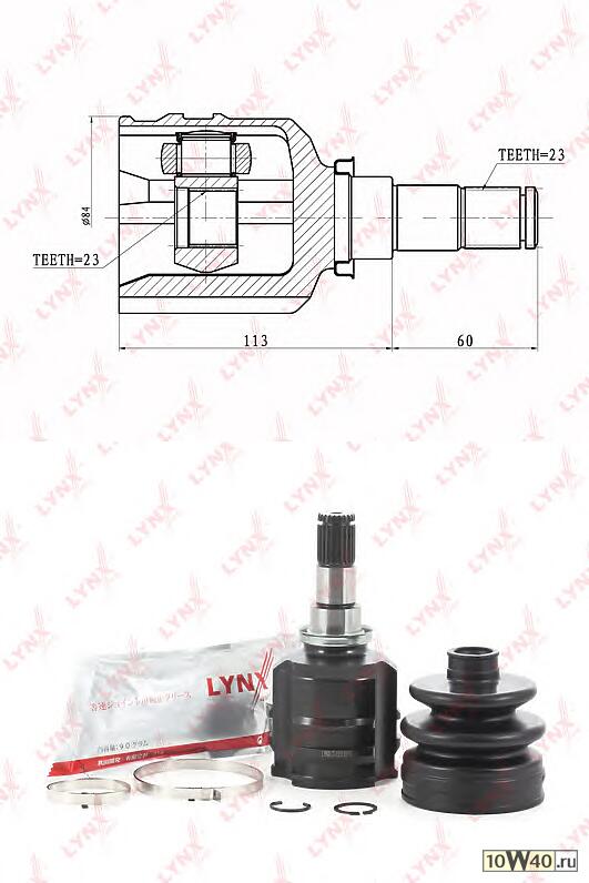 шрус внутренний toyota yaris / vitz / echo 1.3 / 1.5 99> / funcargo 1.5 99> / vios 1.5 / corolla 03>