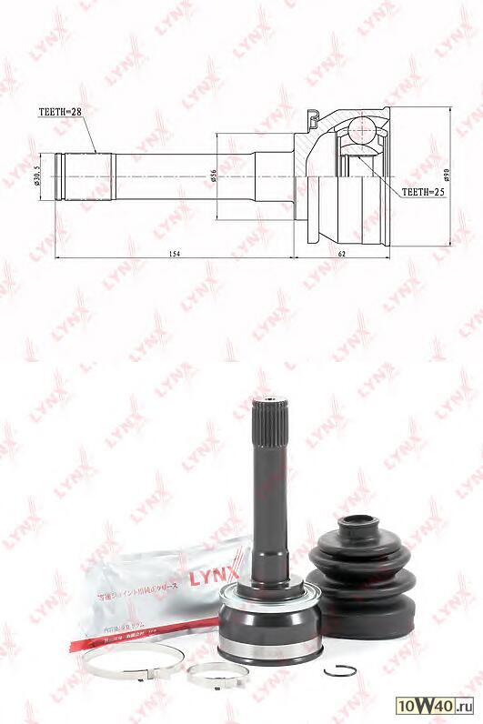 шрус наружный к-кт\ mitsubishi pajero sport 2.5d / 3.0i / 3.5i 98>