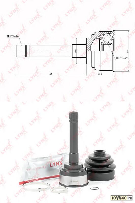 шрус наружный к-кт\toyota hilux 2.0 / 2.5 / 2.8