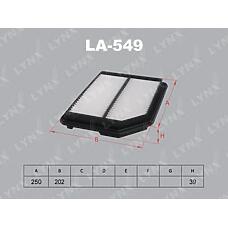 LYNXAUTO LA549 (17220PV1000 / 17220PV1505 / A1629) фильтр воздушный
