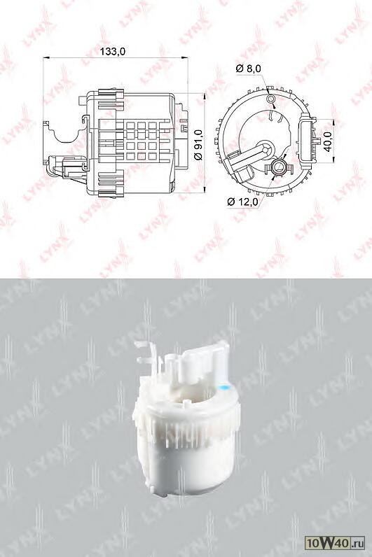 фильтр топливный погружной mitsubishi outlander / airtrek I 2.0-2.4 03-06 / dion 1.8-2.0 99-05
