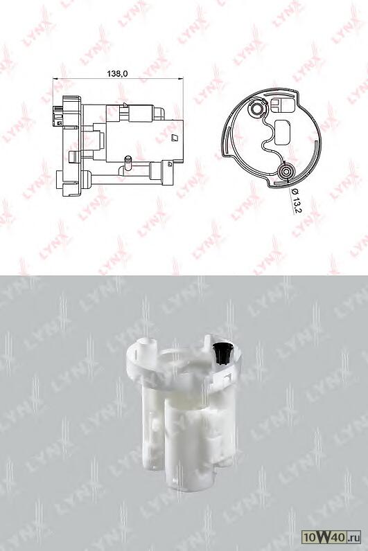 Фильтр топливный погружной подходит для  Accent(MC) 1.4-1.6 05-10,  Rio II 1.4-1.6 05 LF-990M