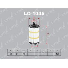 LYNXAUTO LO1045 (079115561F / 079115561K / 079198405B) фильтр масляный (вставка)