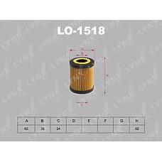 LYNXAUTO LO1518 (0650308 / 10ECO018 / 1457429166) вставка фильтра масляного