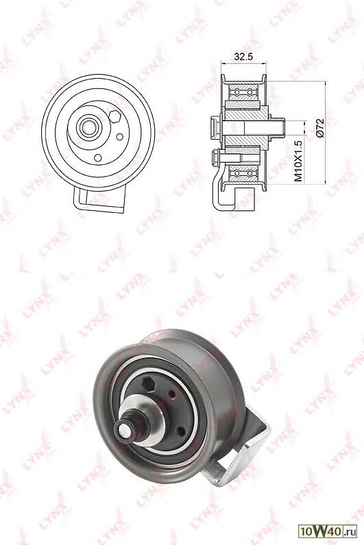ролик натяжной / грм audi a4 1.8-1.8 95-00 / a6 1.8-1.8 95-05 VW passat 1.8-1.8 96-00
