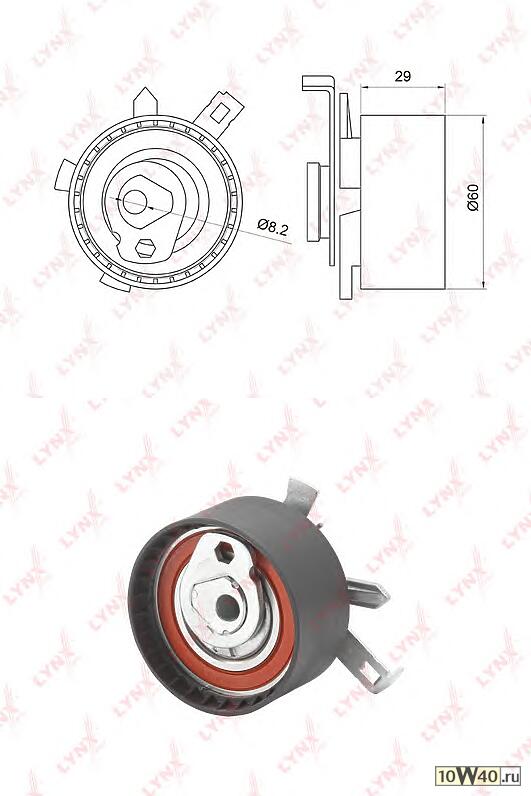 ролик натяжной / грм ford focus I 1.8-2.0 98> / mondeo II 1.6-2.0 96> / tourneo connect 1.8 02> / tr
