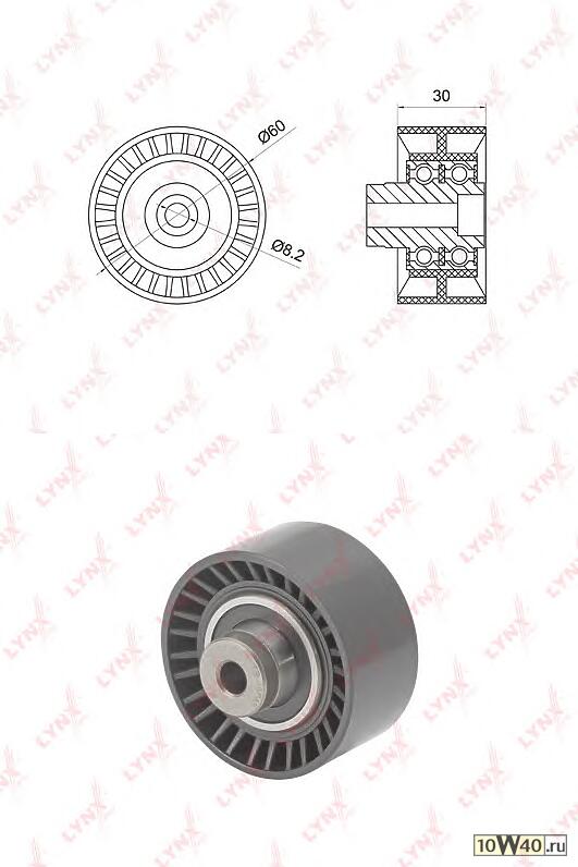 РОЛИК ОБВОДНОЙ РЕМНЯ ГРМ CITROEN BERLINGO 1.6 08 / C2 1.6 03 / C3 1.6 02 / C4 I 1.6 04, PEUGEOT 1007
