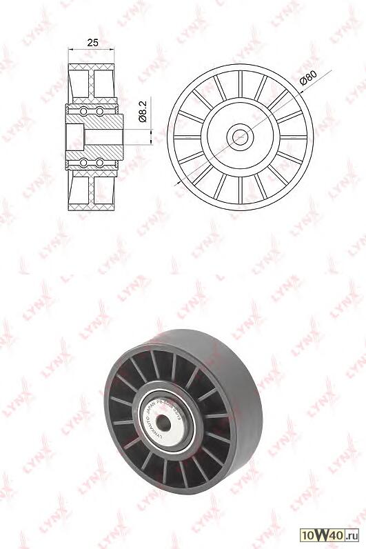 ролик натяжной / направляющий / приводной mercedes-benz 190(w201) 2.0-2.5 >93 / c200d-250d(w202) 93-00