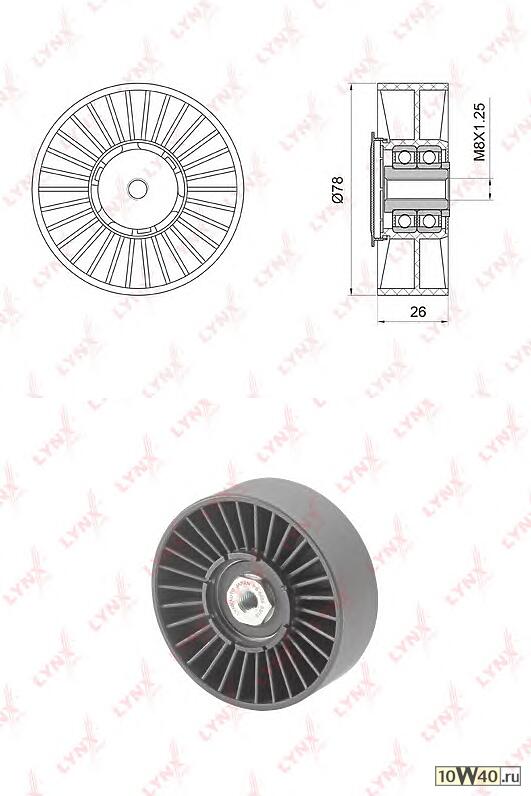 Ролик ремня приводного VAG 1.6-2.5D -02