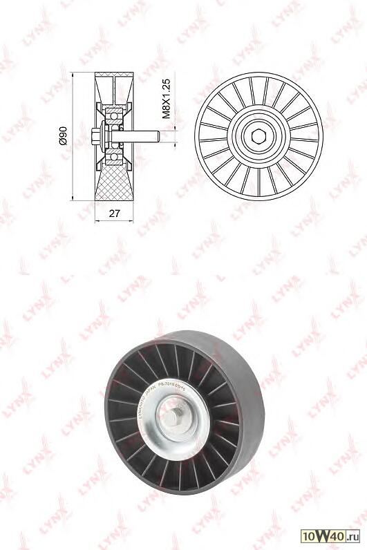 ролик направляющий / приводной mercedes-benz c180k-230k(w203 / w204) 02> / e200k(w211) 02> / clk200k(c