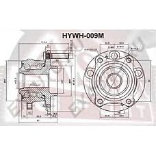 ASVA HYWH-009M (517502B000 / 517502B000517502B010 / 517502B010) ступица задняя с магнитным кольцом абс