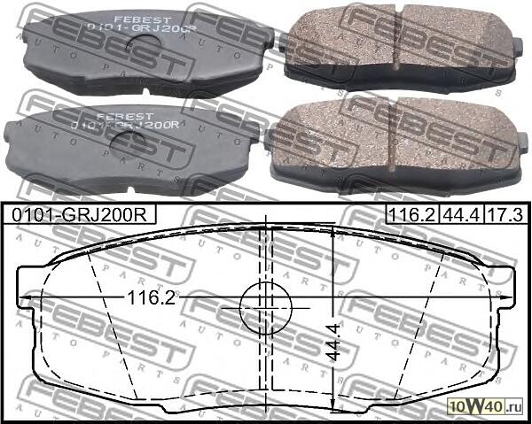 колодки тормозные задние toyota land cruiser grj200 urj20 uzj200 vdj200 2007.09- [gr]