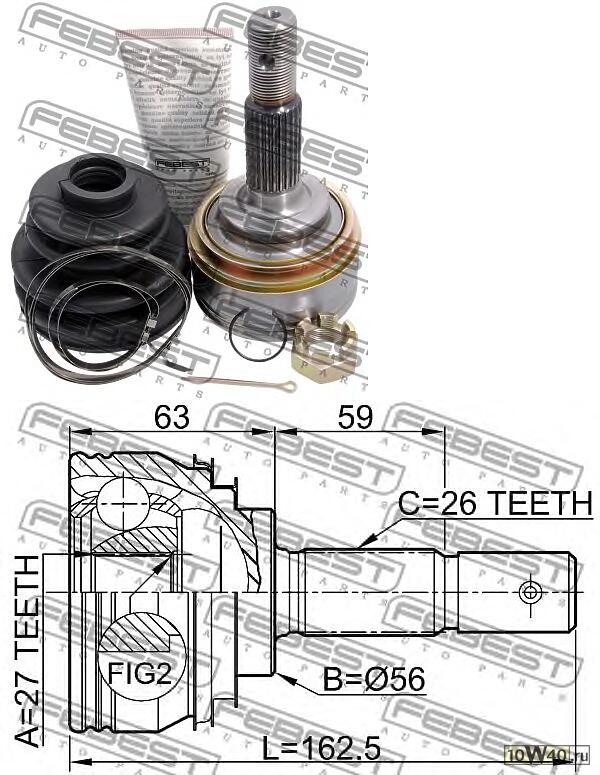 шрус наружный к-кт\ toyota camry / celica 2.0 / 2.2 91-97