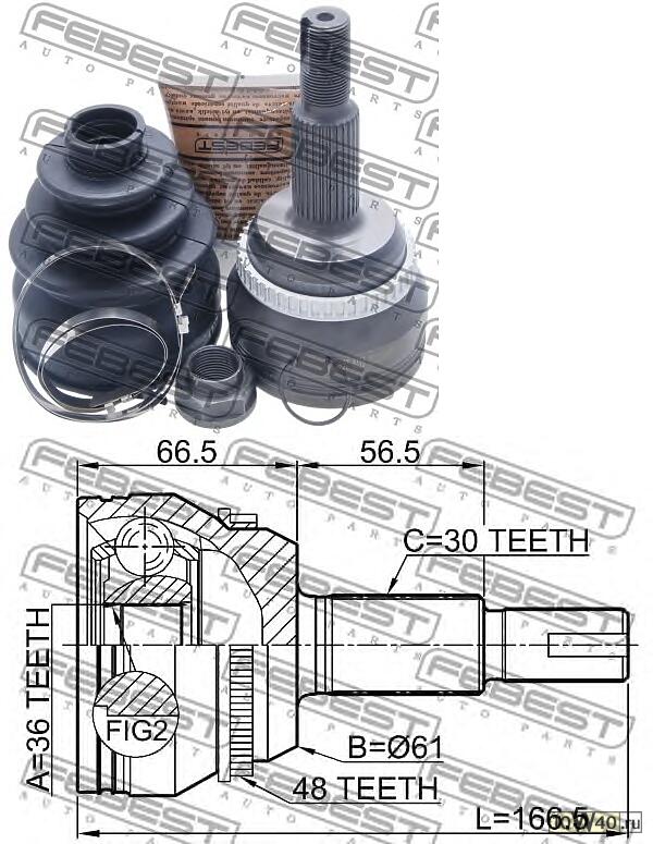 шрус наружный к-кт\ toyota avalon gsx30-05-10