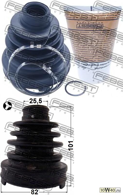 ПЫЛЬНИК ШРУС ВНУТРЕННИЙ КОМПЛЕКТ 82X101X25.5 TOYOTA CAMRY ACV3# 2001.09-2006.01