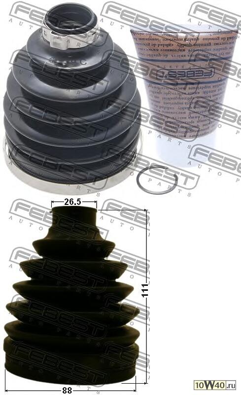 пыльник шрус наружный (88x111x26.5) комплект toyota camry acv40 / gsv40 2006-2011