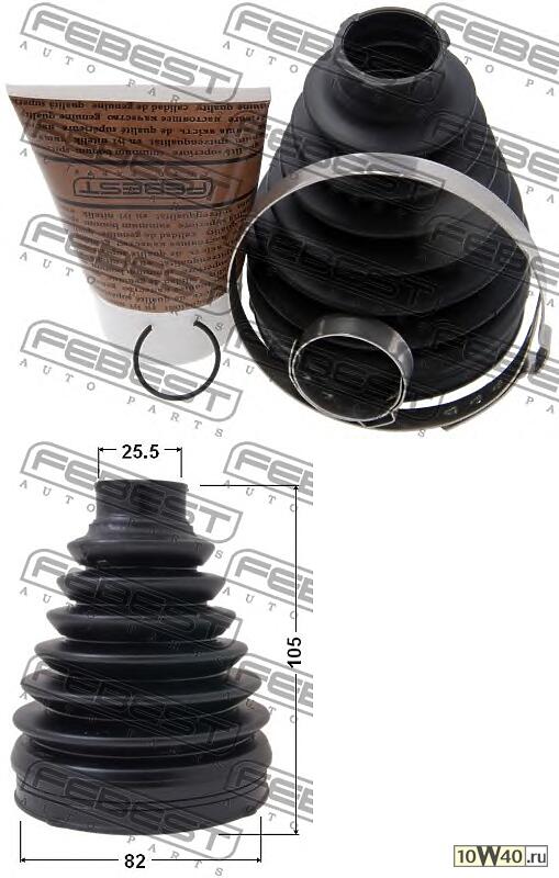 пыльник шрус наружный (82x105x25.5) комплект (toyota corolla ade150 / nde150 / nre150 / zre15 / zze150 2006